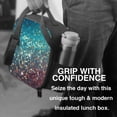 thumbnail image 6 of Lsque Colorful Rainbow Glitter Lunch Bag Lunch Box for Women Men Reusable Insulated Lunch Tote Bag,Leakproof Thermal Cooler Sack Food Handbags Case High Capacity, 6 of 9