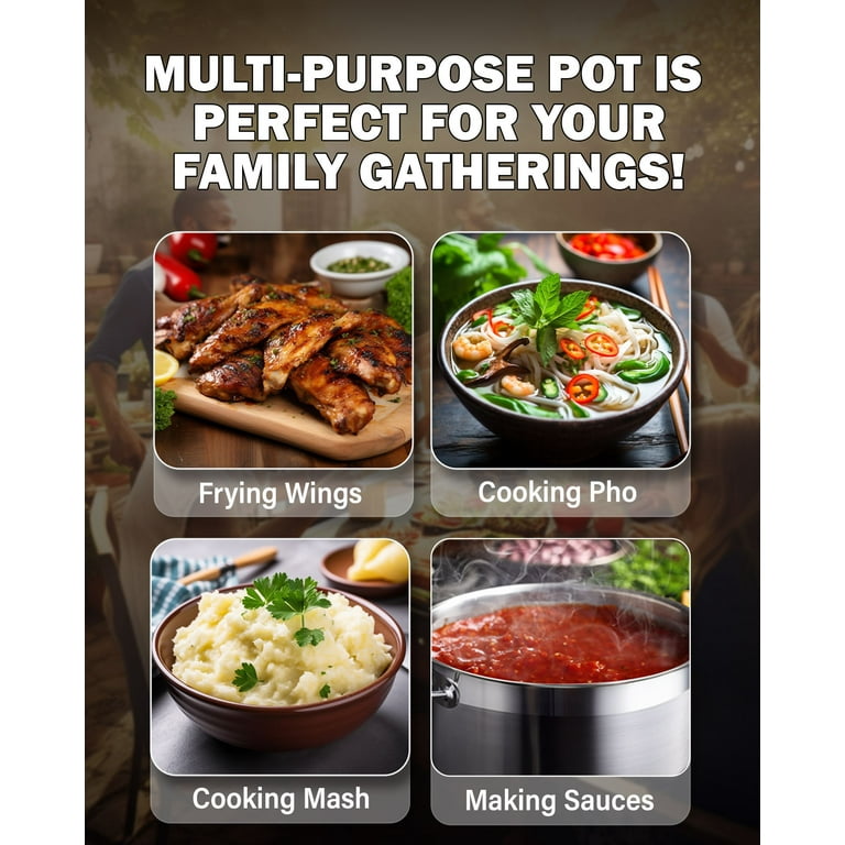 Cooks Standard Quart Large Stainless Steel Stockpot Dutch Oven