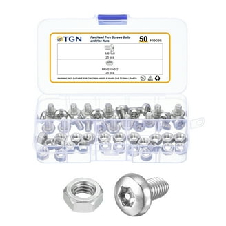 Uxcell 10-Pack Hex Drive Socket Cap Bolt M6 X 45mm Carbon Steel For Furniture