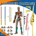 thumbnail image 2 of T13 Action Figure Already Assembled, Multi-Colored Titan 13 Action Figure Set Dummy with Laser Saber 3D Printed T 13 Lucky Robo Nova 13 Action Figures, Figura de acción t14, 2 of 2