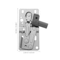 thumbnail image 5 of OFFIGAM Cabinet Divider Laminate Pin Iron Hinges with 45 Degree Opening 2Pcs 3.9X2.6X0.8In, 5 of 6