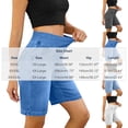 thumbnail image 3 of Vhkiploz Summer Bermuda Shorts for Women's Elastic Everyday Running Shorts Solid Color Wide Leg Beachwear Board Shorts, 3 of 9