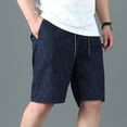 thumbnail image 5 of SGFCWSX Men Cargo Shorts Casual,Relaxed Summer Outdoor Lightweight Shorts with Pockets Dark Blue L, 5 of 5