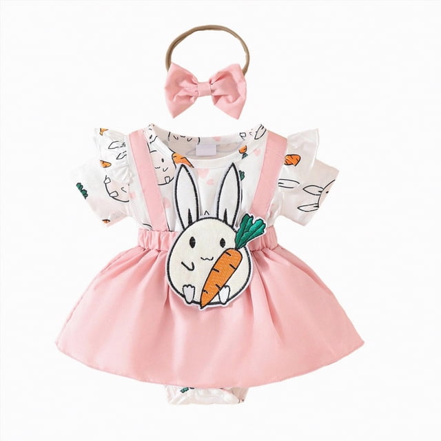 NIEWTR Robe Sans Manches à Blocs de Couleur Coupe Ajustée pour Bébé Fille, Mignonne Robe d'Été Décontractée avec Bandeau (Rouge, 3-6 Mois)