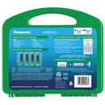 thumbnail image 2 of Panasonic Eneloop K-KJ17MCC82A Power Pack; 8 AA & 2 AAA Nickel Metal Hydride Rechargeable Batteries, CC17 Charger, 2 C & 2 D Battery Adapters, and Storage Case, 2 of 10