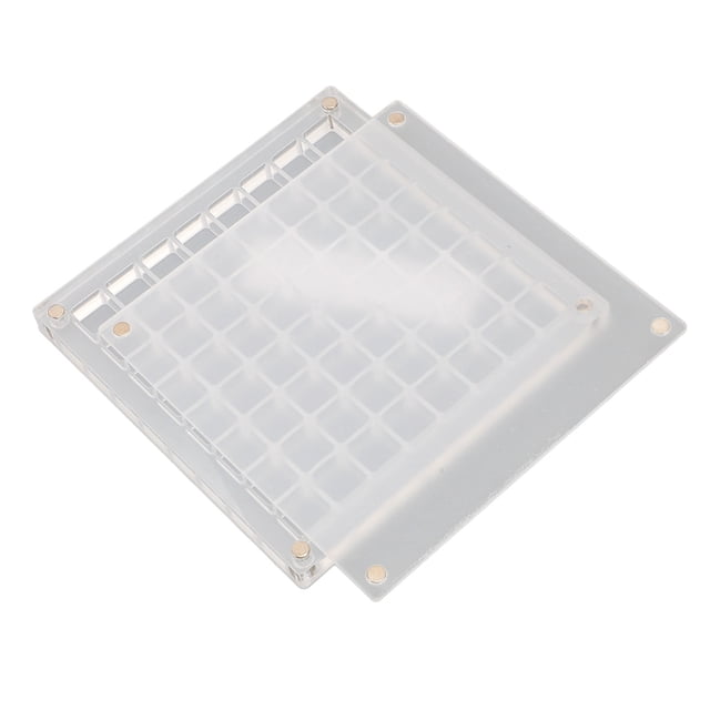 Magnetic Display Case, 36/64/100 Square Grids Acrylic Seashell Display Box, Seashell Storage Cases for Seashell Jewel Beads Rocks Trinkets, Transparent
