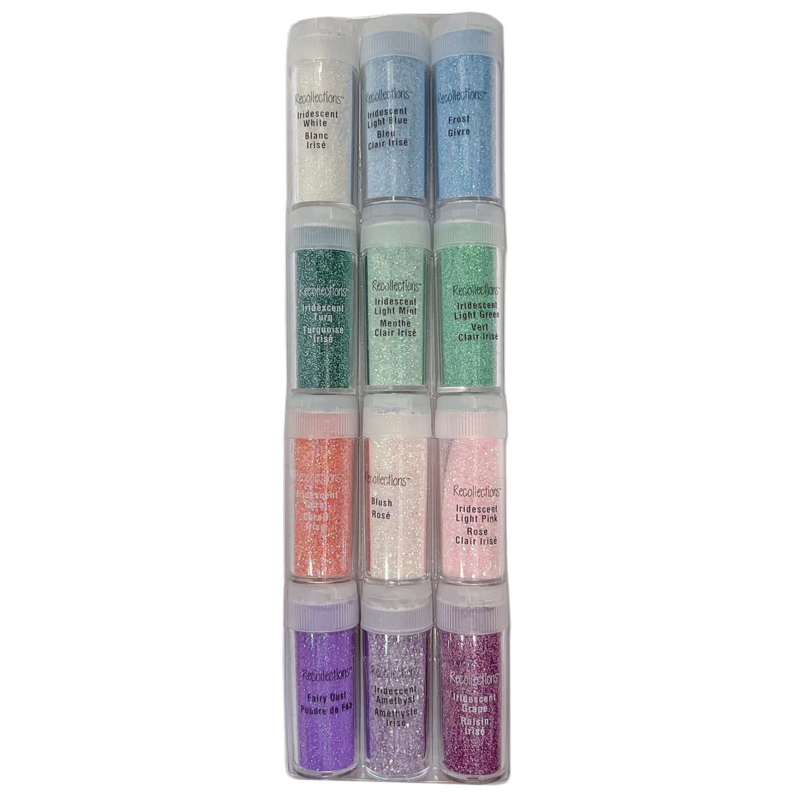 Iridescent Brights Glitter Pack by Recollections - Assorted Glitter Set for Resin - Card Making - Decorations - Home DecorProject and Arts & Crafts - 1 Pack