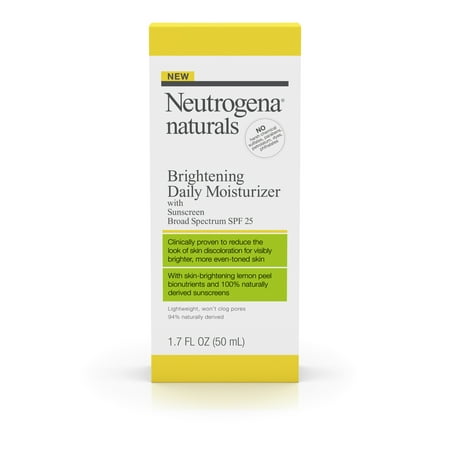 Neutrogena Naturals Brightening Daily Moisturizer With Sunscreen Broad Spectrum SPF 25, 1.7 Fl. Oz - Walmart.com