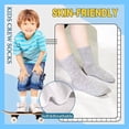 thumbnail image 4 of 15 Pairs Toddler Socks Kids Socks Boys Crew School Athletic Mid Calf Dress Socks 1-13 Years for Boys Girls Children, 4 of 6
