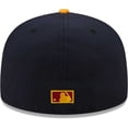 thumbnail image 4 of Men's New Era Navy/Gold Cincinnati Reds Primary Logo 59FIFTY Fitted Hat, 4 of 6