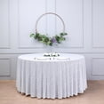 thumbnail image 4 of BalsaCircle 120" Sequin Round Tablecloth White, 4 of 8