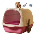 thumbnail image 1 of KNFATEQVEDG Enclosed Cat Litter with Litter Pads for Indoor Cats Odor Control Privacy Tray, 1 of 5