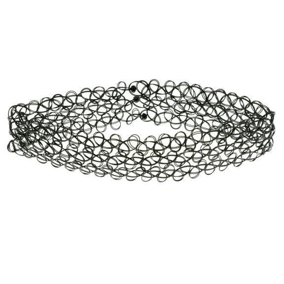 Mi Amore Stretch Choker-Necklace Black