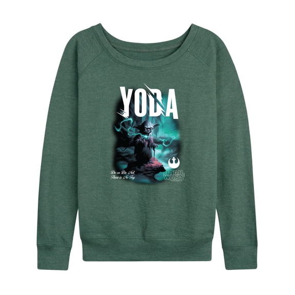 Star Wars - Do Or Do Not Yoda - Women's French Terry Long Sleeve Pullover