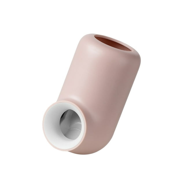 Bearachild Dispensador de de de montaje en pared Soporte de exprimidor dispensador automático de de Estantería de artículos Juegos de accesorios de baño Rosado