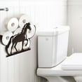 thumbnail image 6 of Horse Toilet Paper Holder Stand Metal Horse Animal Toilet Paper Storage 8 Rolls for Bathroom Funny Animal Toilet Paper Organizer Freestanding Toilet Paper Roll Holder for Home Office Décor, 6 of 8