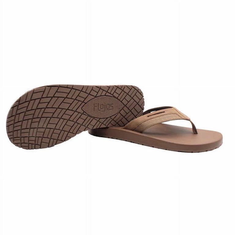 NEW Flojos Mens Size 9 Tan Slip On Cushion Comfort Thong Flip Flop Sandals Flojos Men main image 2