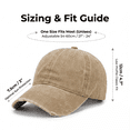thumbnail image 2 of Vintage Distressed Washed Cotton Dad Hat for Men & Women - Adjustable Ripped Baseball Cap, Packable Soft Top Sun Hat for Outdoor, Casual, Travel Khaki, 2 of 8