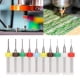 thumbnail image 4 of Juego de 10 Brocas Helicoidales, Acero de Tungsteno, Fuerte Resistencia a la Abrasión, Tallado de Tablero Elechtrico, Para Taladrar y Tallar Cera Ámbar, Placa de Circuito,, 4 of 7