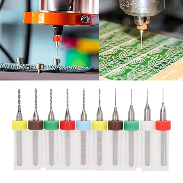 Brocas, Juego Eficiente De Brocas Con Vástago De 1/8 Pulg. Alta Resistencia A La Flexión Para Una Perforación Precisa