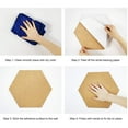 thumbnail image 5 of Natural Cork Tiles Self Adhesive,Hexagon Round Square Board for Hanging Pictures and Messages, 5 of 6