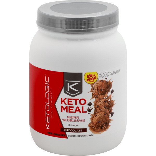 KetoLogic Keto Meal Replacement Shake with MCT, Chocolate