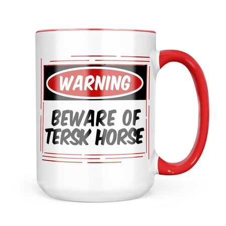 

Neonblond Beware of the Tersk Horse Mug gift for Coffee Tea lovers