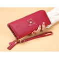 thumbnail image 1 of JUNWELL New Women‘s Long Zipper Wallet Large Capacity Purse With Multiple Card Slots And Multifunctional Handheld Bag Wristlet Wallet, 1 of 6