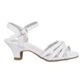 thumbnail image 2 of EIGHT EIGHTEEN Girls Sparkle Low Heels, Stylish Dress Shoes for Princess Parties, Birthdays (Toddler/Little Girl/Big Girl), White, Size 11 Little Kid, 2 of 3