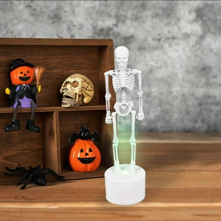 

LED Mini Night Lamp Color Changing Desktop Halloween DecorLamp Night Skeleton Lights Lamp Home Decor