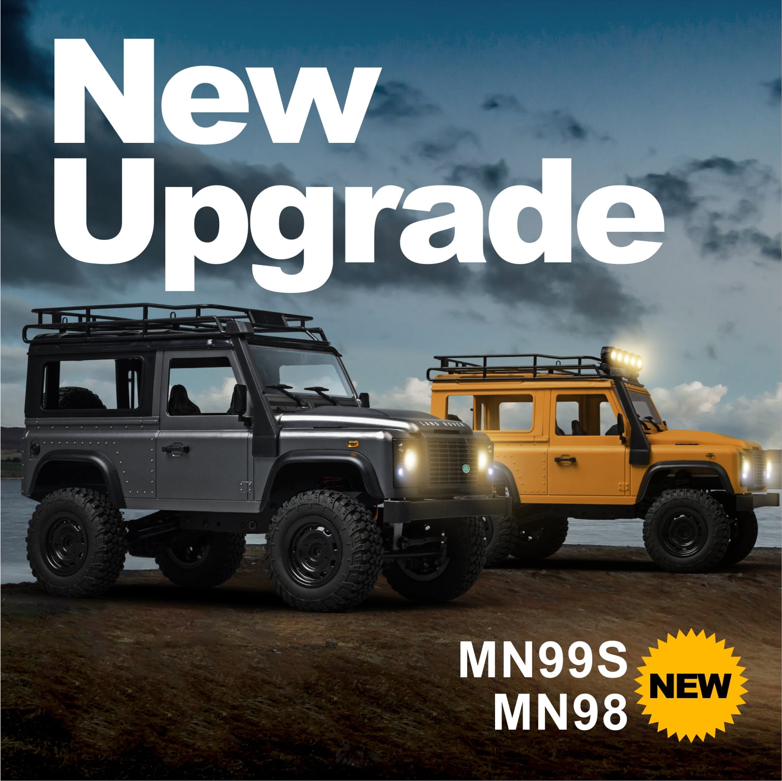 MN-99S RC Car, 1:12 Scale RC Rock Crawler, 4WD Off-Road RC Truck RTR, 2.4G Remote RC Land Rover Vehicle Models for Adults Hobby Gifts (Gray)