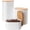 White, variant on Mixpresso 3 Piece Black Canisters Sets For The Kitchen, Airtight Plastic Canister With Bamboo Lid, Coffee And Sugar Canister Set, Decorative Sugar Container, Kitchen Decor For Counter