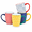Assorted Colors-16 Oz,set of 4, variant on 10 Oz Coffee Mugs Set Of 4 Small Cups Ceramic With Handle For Cappuccino Latte Cocoa Milk Tea Dishwasherwave Safeorted Colors