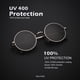 thumbnail image 4 of Gafas de Sol Redondas Polarizadas Retro de Metal KALIYADI UV400 47mm, 4 of 8