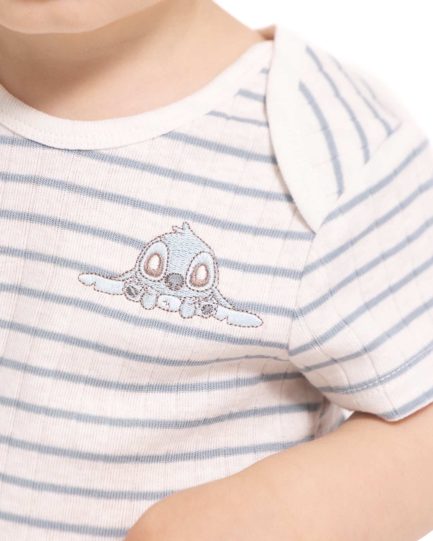 Disney Baby Wishes + Dreams Stitch Bodysuits with Short Sleeves, 3-Pack, Sizes Newborn-18M