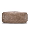 thumbnail image 4 of Guardurnaity Bolso de mano de cuero suave y liso con asa extraíble para mujer, bolsos de mano de Color sólido, bolsas de almacenamiento Bolsas de mensajero y de hombro Caqui, 4 of 6