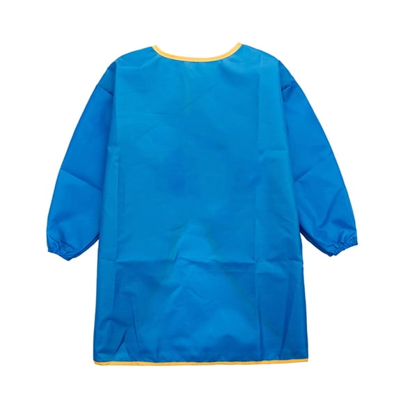 NUOLUX Painting Apron Waterproof Long-sleeved Drawing Art Smock for Children Kids (Blue, L - Suitble for 130-150cm Height)