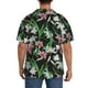 thumbnail image 3 of Fotbe Lilies Flowers Camisa Estampada de Manga Corta para Hombre, Casual de Verano, Estilo Playero, Sin Arrugas-Small, 3 of 5