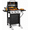 Black:3, variant on Syngar 3 Burner Propane Gas Grill with Side Burner, Bbq Gas Grill with Wheels, 40,000 Btu, 338 Sq. in. Cooking Area, Stainless Steel, Porcelain Grates