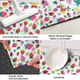thumbnail image 3 of Red Strawberry Plants Leaf White Pattern Kitchen Rug Mat,Kitchen Runner Rugs Non Skid Washable,Decorative Kitchen Floor Mats for Kitchen,Sink,Laundry,17"X47", 3 of 5