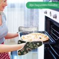 thumbnail image 2 of Yayeee Pot Holders Kitchen Heat Resistant with Pocket 7"x9.8" Cotton Oven Cooking Hot Pads, Green Christmas Holly, 2 of 7