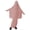 Pink, variant on Musli𝗆 Clothes Girls Kids Abaya Long Sleeve Dress Cotton Full Cover Hijab 𝖨slamic Prayer 2pc Set Prayer Gown Modest Clothing Childrens Wear