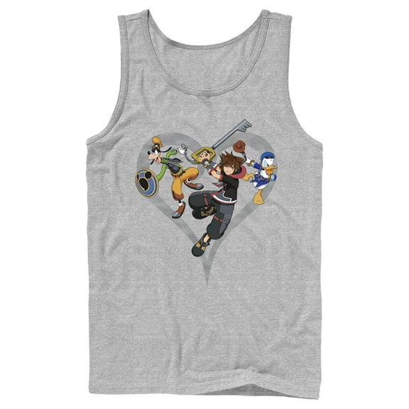 Men's Kingdom Hearts 3 Ready to Fight Tank Top Athletic Heather X Large