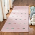 thumbnail image 2 of SAFAVIEH Kids Polka Dots Stripes Runner Rug, Light Pink, 2'6" x 8', 2 of 7