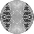 thumbnail image 1 of Ahgly Company Machine Washable Indoor Round Transitional Silver Gray Area Rugs, 5' Round, 1 of 7
