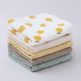 thumbnail image 2 of 10Pcs Baby Saliva Towels Muslin Cloth Hand Face Wipes Bib Handkerchief Washcloth, 2 of 3