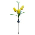 thumbnail image 1 of Fiudx Lámpara de Flores con 4 Led, Iluminación Solar Automática, Decoración Exterior Impermeable Ip55, Diseño de Tulipán Flexible, Adorno para Camino de Jardín o Patio, Fácil Instalación, Juego de 1, 1 of 3