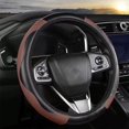 thumbnail image 1 of Universal Anti-Slip Steering Wheel Cover - Breathable Microfiber PU Leather Auto Interior Protector - All-Season Car Wheel Grip for Comfort, 1 of 8