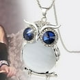 thumbnail image 6 of Jewelry Korean Cute Crystal Owl Pendant Necklace Vintage Long Necklaces Mother's Day Birthday Anniversary Gifts for Mom Of The Day, 6 of 6