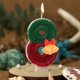 thumbnail image 1 of Lazos de Navidad Adornos navideños Adornos navideños 0 a 9 Campanas navideñas Invento Vela digital Pastel Decoración de cumpleaños Vela Decoración digital de escritorio Adorno de ambiente festivo, 1 of 6